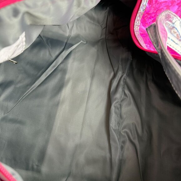 Maniere Dance Bag NWT Girls Gym Gymnastics Duffle Holographic Pink Silver - Picture 5 of 6